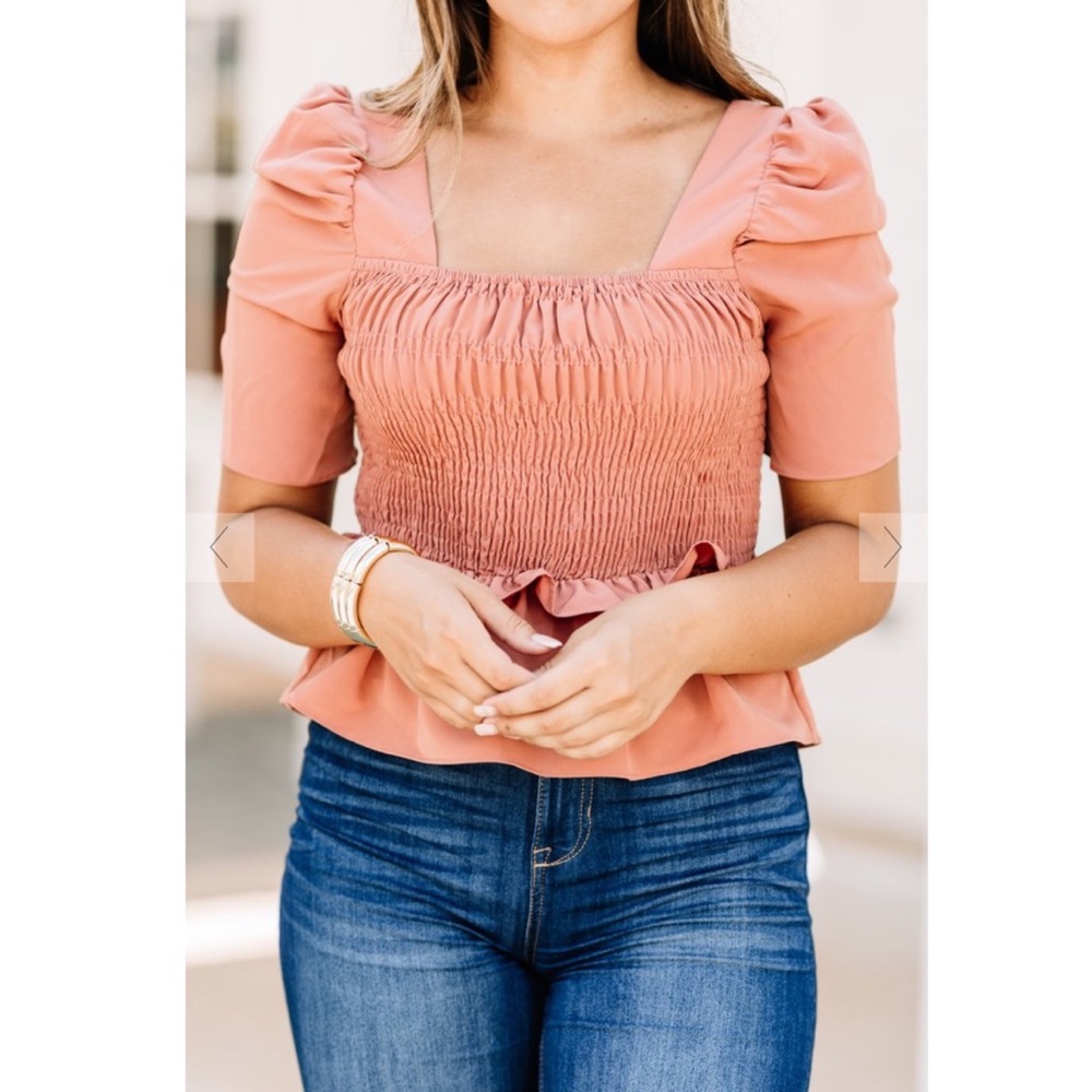 🍁🍂 En Cremé Mocked, puff sleeve top 🍂🍁